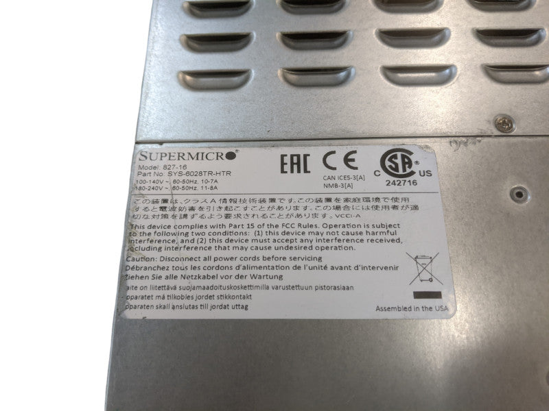SuperMicro X10DRT-H | 4x Blade Servers | 8x E5-2650 v3 | 128GB DDR4 | No HDD  Q