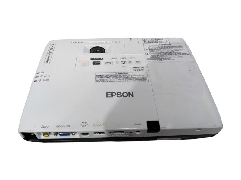 Epson PowerLite 1776W WXGA 3LCD Projector, H476A, Lamp Hour: 158Hrs