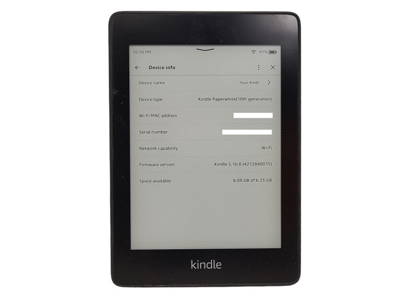 Amazon Kindle Paperwhite 10th Gen 8GB, Wi-Fi, 6" - Black $