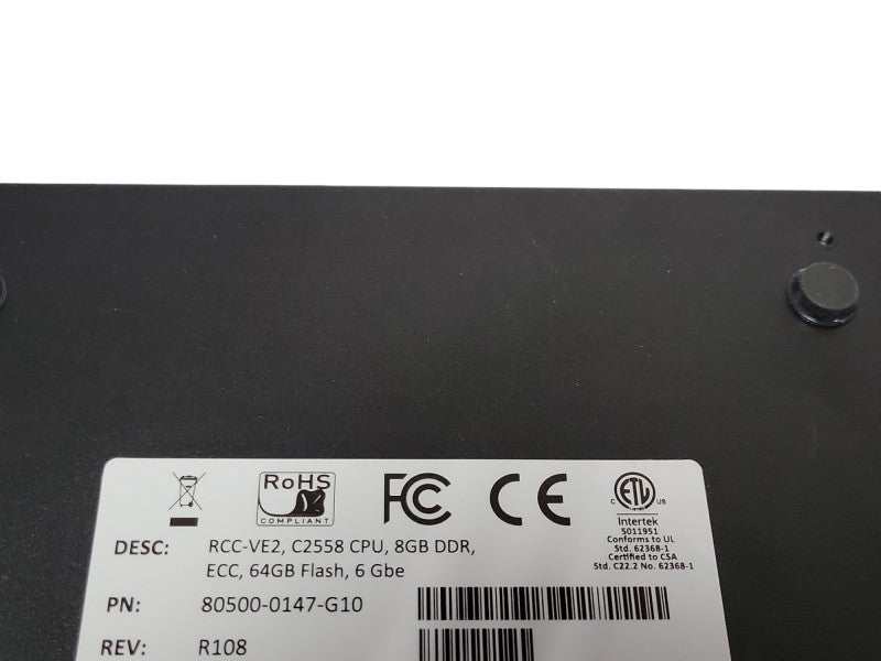 Silicom RCC-VE2 C2558 CPU 8GB DDR4 64GB Flash 6Ge 80500-0147-G10 R108 _