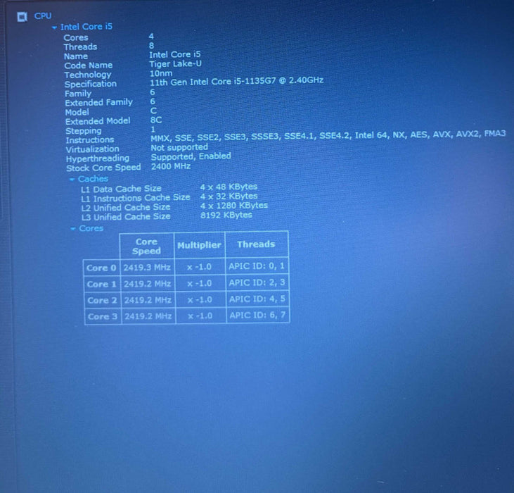 HP 250 G8 Notebook PC Intel Core i5-1135G7@2.4GHz 16GB RAM 512GB SSD READ!  Lap200