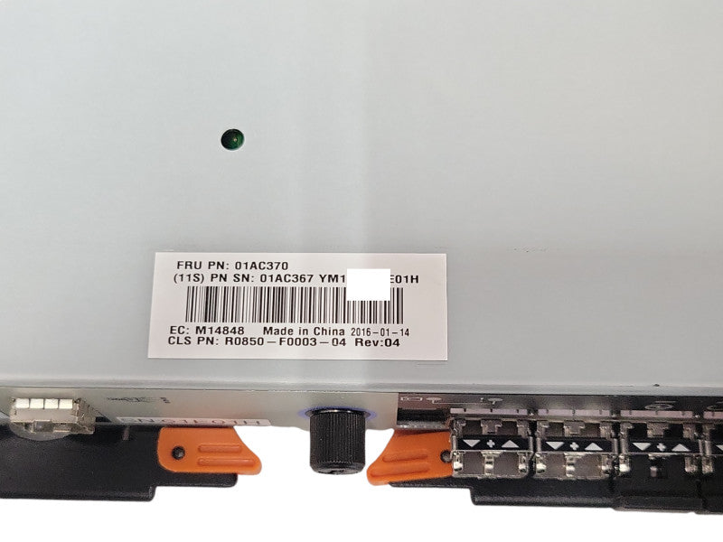 IBM Storwize V5000 Controller Module 12Gbps SAS 4-Port SFP+ 01AC370 w/ 01EJ18 _