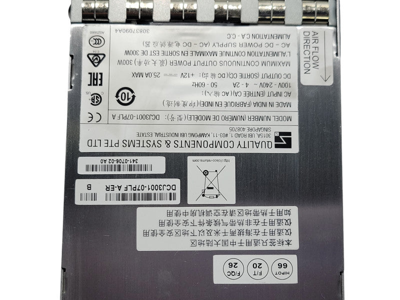 Cisco DS-C48S-300AC Power Supply for Cisco Cisco DS-C9148S-K9 Switch Q_
