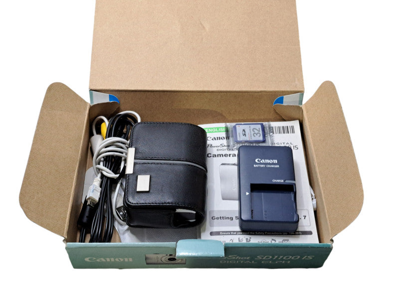 Canon PowerShot SD1100 IS 8.0MP 3x Zoom Digital ELPH Camera w/ Charger & Battery