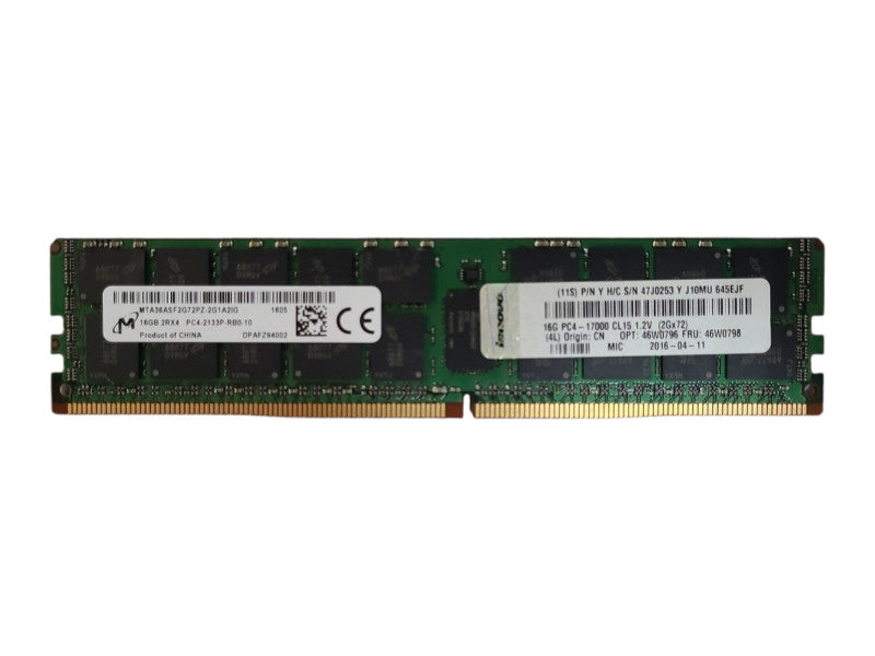 Micron 16GB 2RX4 PC4-2133P-RB0-10 Server Ram Q