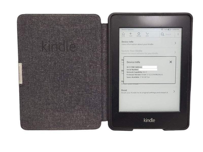 Amazon DP75SDI Kindle Paperwhite 6th Gen 4GB, Wi-Fi, 6