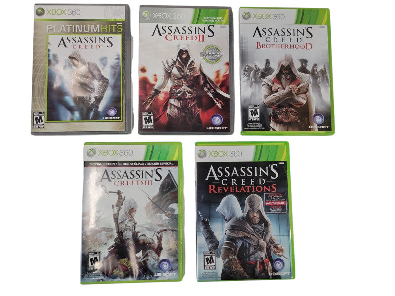 Assassin's Creed Bundle XBOX 360 | 1, 2, 3,  Brotherhood, Revelations %