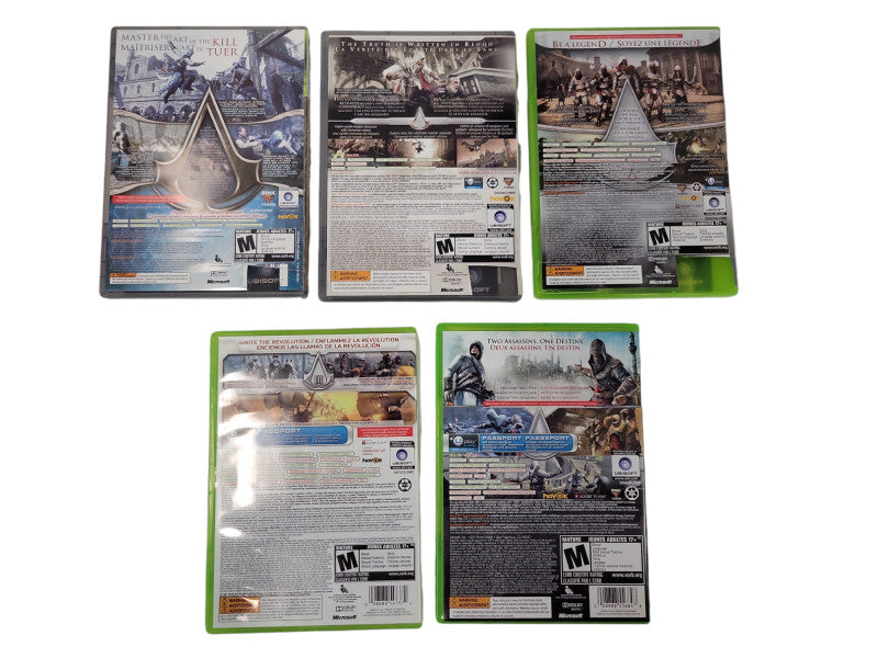 Assassin's Creed Bundle XBOX 360 | 1, 2, 3,  Brotherhood, Revelations %
