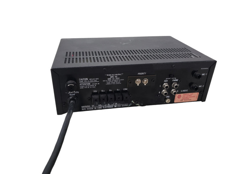 Realistic MPA-40 Model No. 32-2032A 35 Watt Public Address Amplifier
