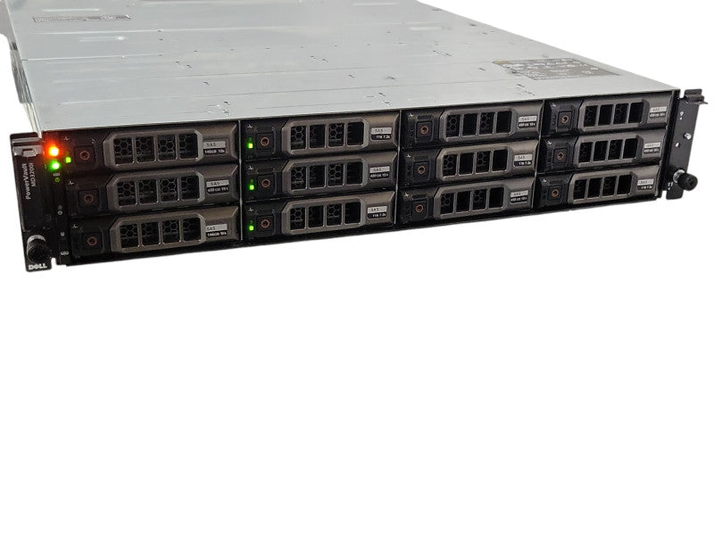 Dell PowerVault MD3200i 12 Bay Storage Array 6x 2TB HDDs 2x MD32 Series SEE _