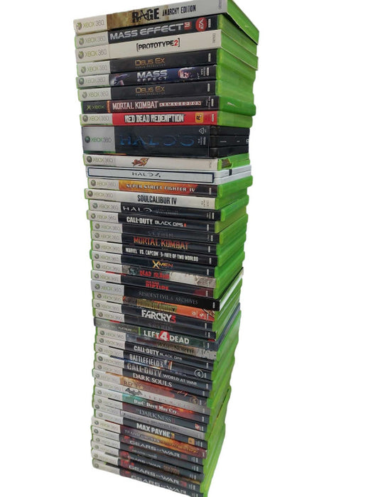 Bundle of 43 Misc Microsoft Xbox 360 VideoGames(in cases and have manuals) =