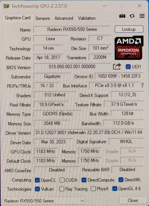 Custom PC/ASUS PRIME Z590-V, i5-10400 2.90GHz, 32GB DDR4, 512GB NVMe, RX550