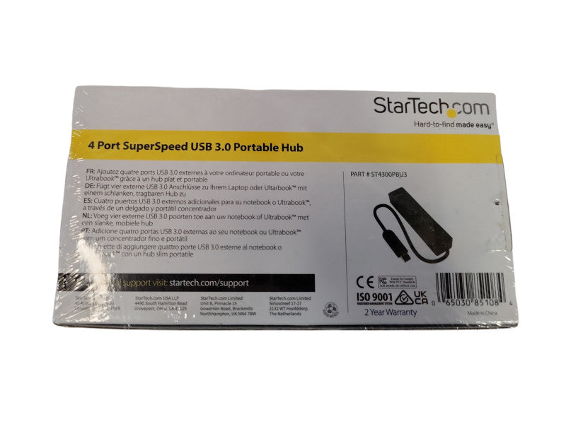 StarTech 4-Port SuperSpeed USB 3.0 Hub %