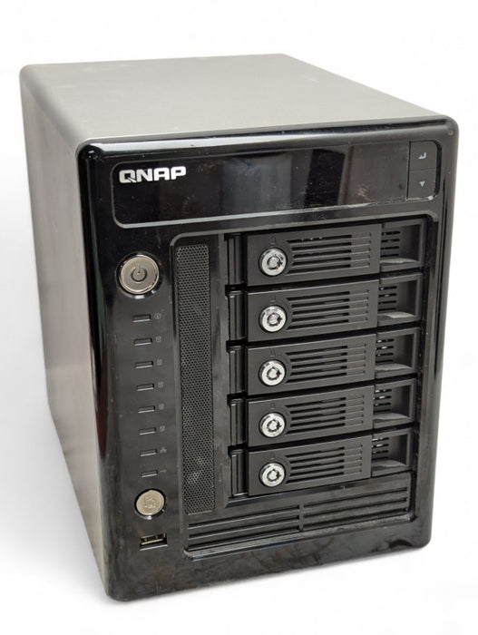 QNAP TS-509 Pro NAS Box with 2 4TB HDDs installed  -
