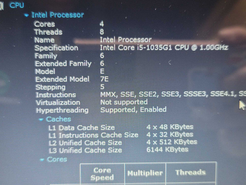 HP Laptop 15-dy1018ca| i5-1035G7| 8GB DDR4| 512GB SSD NO BATTERY  β Lap200