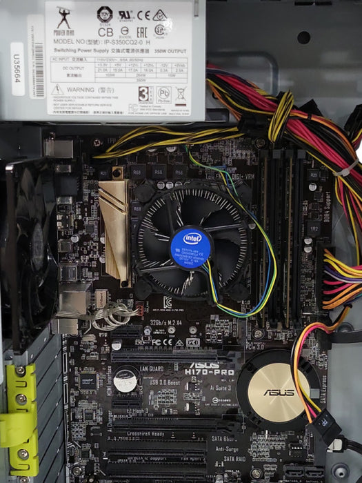 Custom/Asus Tower PC, Core I7-6700 3.4GHz, 16GB DDR4, 2TB HDD, 350W PSU _