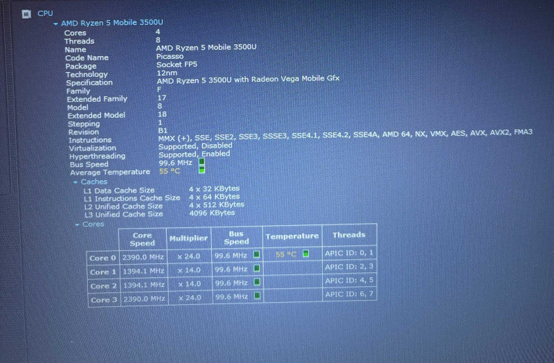 HP ProBook 455R G6 AMD Ryzen 5-3500U Radeon Vega 8 2GB GPU 16GB RAM 512GB SSD  Lap200