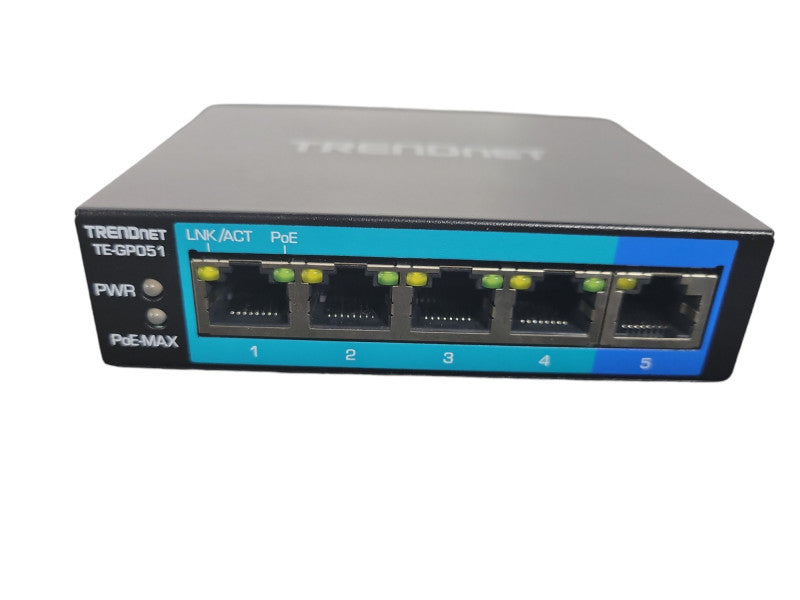 Trendnet TE-GP051 - 5 Port Unmanaged Gigabit PoE+Switch !