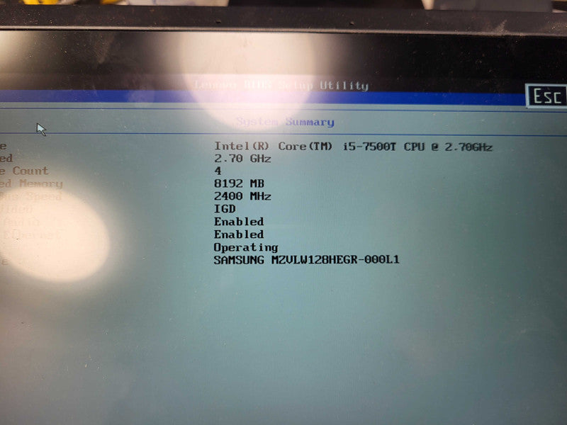 Lenovo ThinkSmart Hub 500 Intel i5-7500T 2.7GHz 8GB RAM 128GB SSD 11.6" $