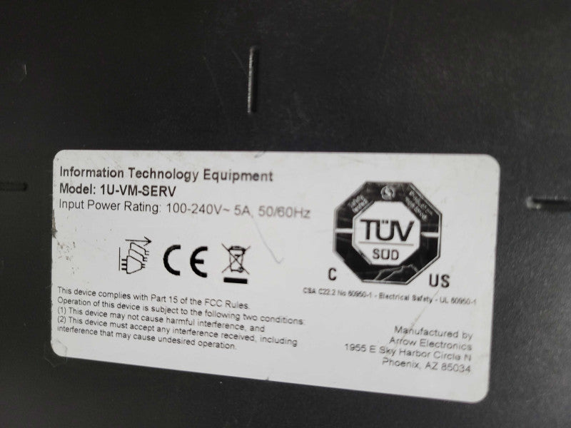 Custom 1U-VM-SERV i5-6400 2.7GHz, 4GB RAM, 1.9TB SSD, NO OS _