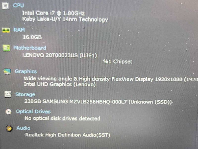 Lenovo ThinkPad T14s| i7-10510U| 16GB RAM| 256GB SSD READ  β Lap200