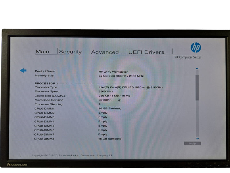 HP Z440 Workstation | Xeon E5-1620 v4 @ 3.60GHz, 32GB DDR4, No HDD/GPU