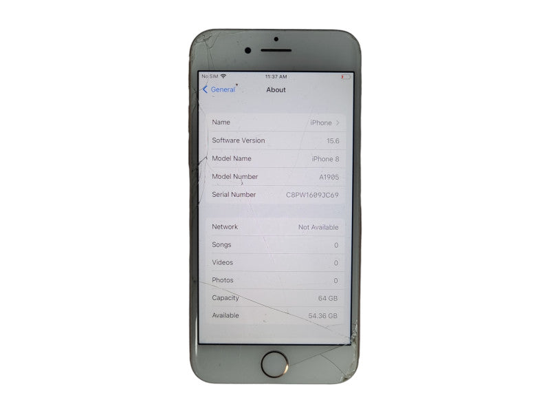 Apple iPhone 8 64GB (A1905), Unlocked, READ