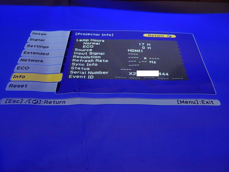 Epson PowerLite 680 XGA 3500 Lumens Short-throw LCD Projector 18 Lamp Hours _