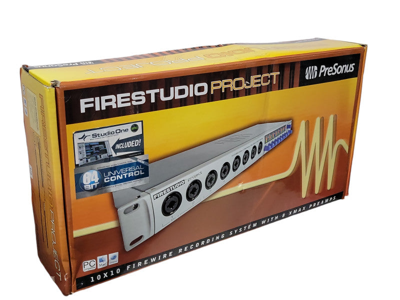 PreSonus Firestudio Project 10x10 FireWire Recording System w/ 8 XMax Preamp _