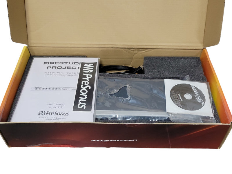 PreSonus Firestudio Project 10x10 FireWire Recording System w/ 8 XMax Preamp _