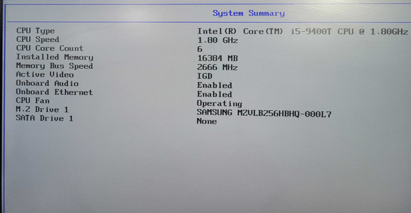 Lenovo ThinkCentre M720q, i5-9400T 1.80GHz 6Core, 16GB DDR4, 256NVMe !