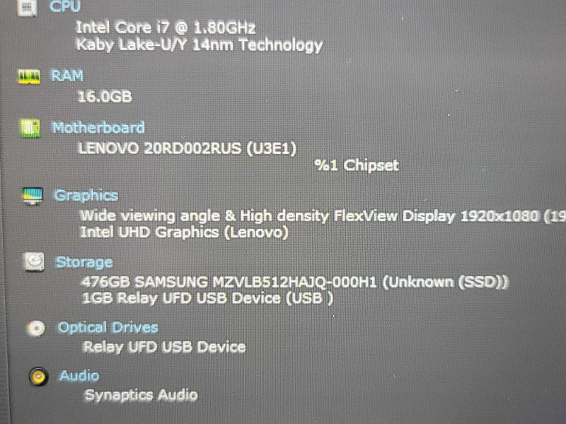 Lenovo ThinkPad E15| i7-10510U| 16GB DDR4| 512GB SSD  β Lap200