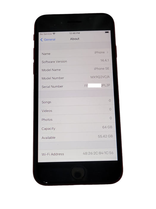 Apple iPhone SE 64GB Unlocked phone, Red Q_