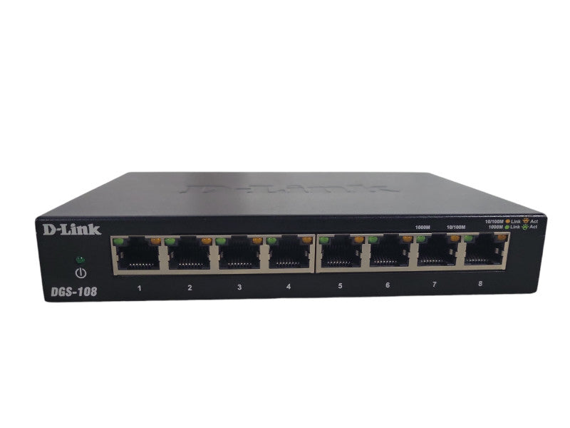 D-LINK DGS-108 8 Ports Gigabit Ethernet Switch with !