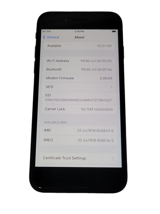 Apple iPhone SE 64GB Unlocked phone Q_