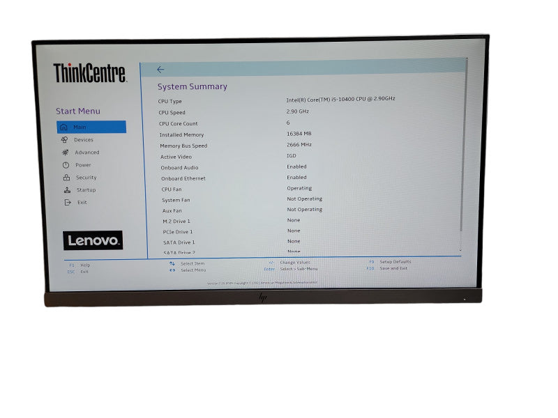 Lenovo ThinkCentre M70s i5 - 10400 CPU @ 2.90GHz 16GB DDR4 Ram Qθ