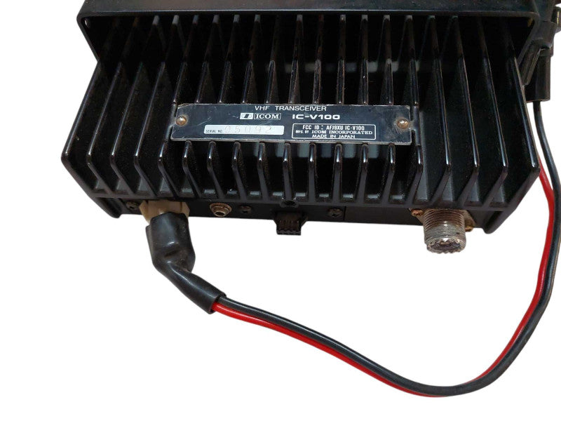 ICOM VHF Transceiver Model: IC-V100 with ICOM EX-494 Frequency Programmer =