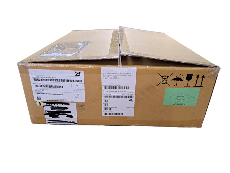 New | Brocade BR-SLX 9140-48V-AC-F | 48-Port 25G SFP28 6x 100G QSFP28 Switch