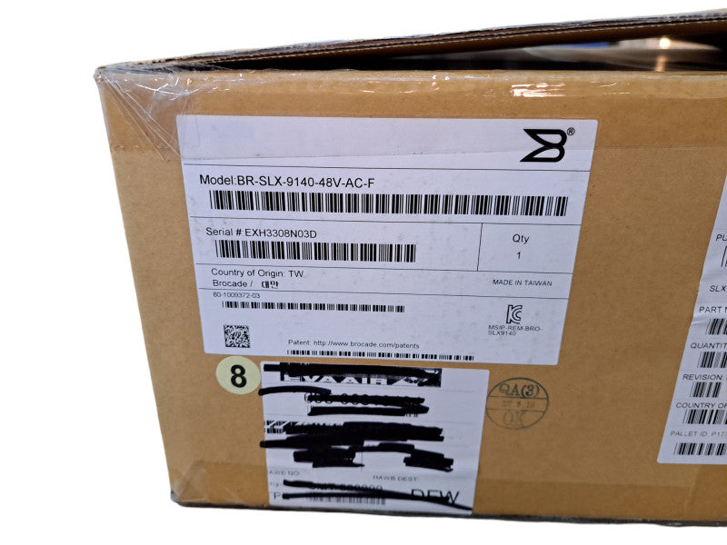 New | Brocade BR-SLX 9140-48V-AC-F | 48-Port 25G SFP28 6x 100G QSFP28 Switch