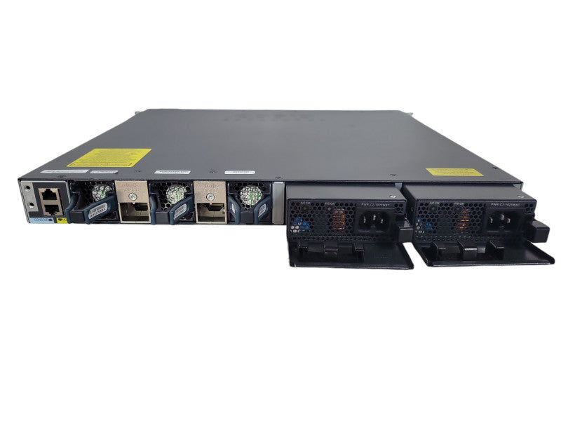 Cisco WS-C3650-48FQ-S 48-Port PoE + 4x 10GB SFP+ 2x PDU !