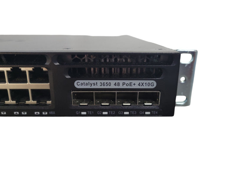 Cisco WS-C3650-48FQ-S 48-Port PoE + 4x 10GB SFP+ 2x PDU !