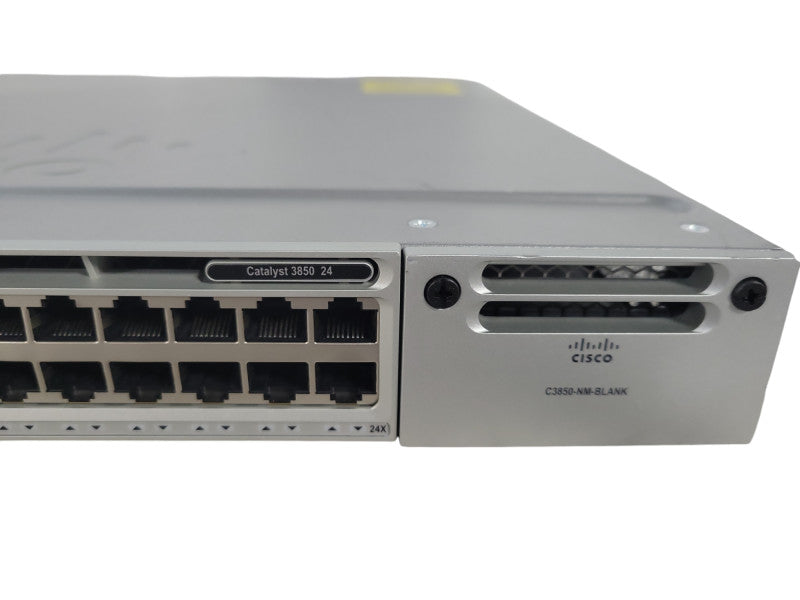 Cisco WS-C3850-24T-E 24-Port Gigabit Switch, 1x PSU !