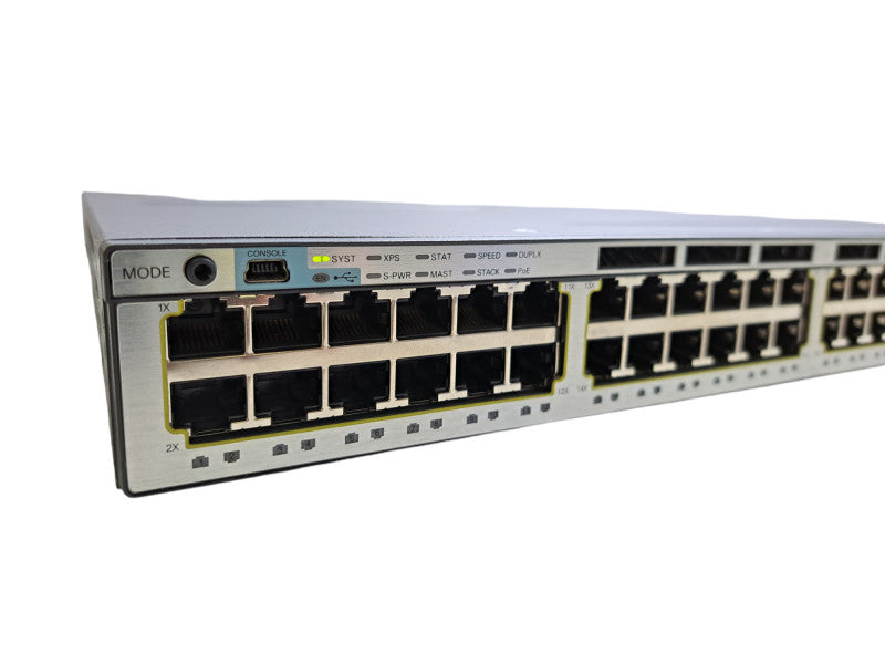 Cisco WS-C3750X-48PF-S | 48-Port Gigabit PoE+ Switch | 2x 1100W PSU *READ*