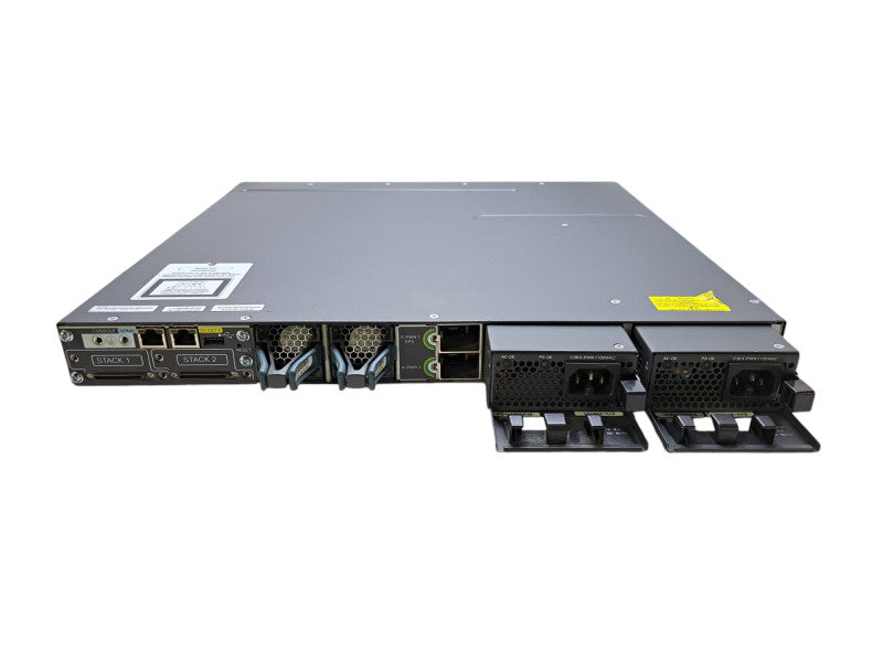 Cisco WS-C3750X-48PF-S | 48-Port Gigabit PoE+ Switch | 2x 1100W PSU *READ*