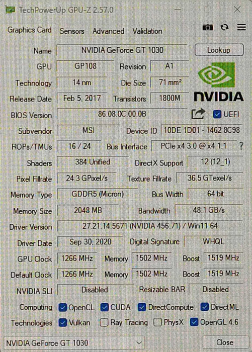 Custom PC/ASUS PRIME B560M-A AC, i5-10400 2.90GHz, 16GB DDR4, 500GB NVMe, GT 1030 2GB