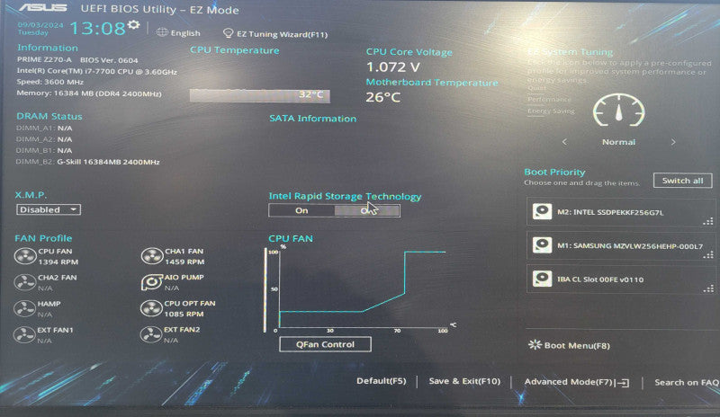 Custom PC/ASUS Prime Z270-A, i7-7700 CPU 3.60GHz, 16GB DDR4, 2x 256GB NVMe !
