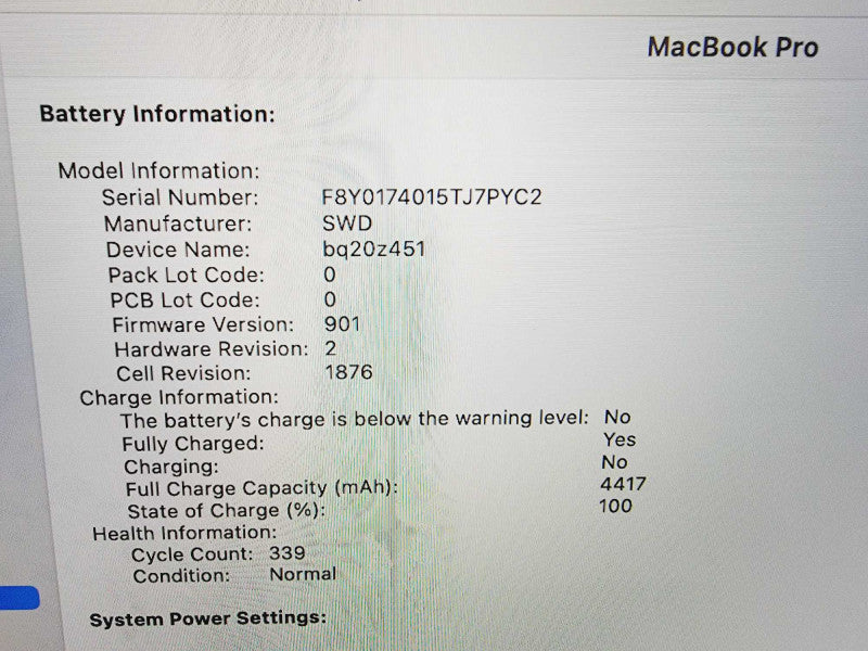 Apple Macbook Pro 2020 13" 4-Core i7-1068NG7 @ 2.3GHz 16GB DDR4 512GB SSD (