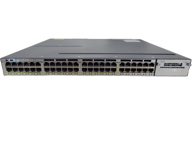 Cisco WS-C3750X-48PF-S | 48-Port Gigabit PoE+ Switch | 1x 1100W PSU *READ* !