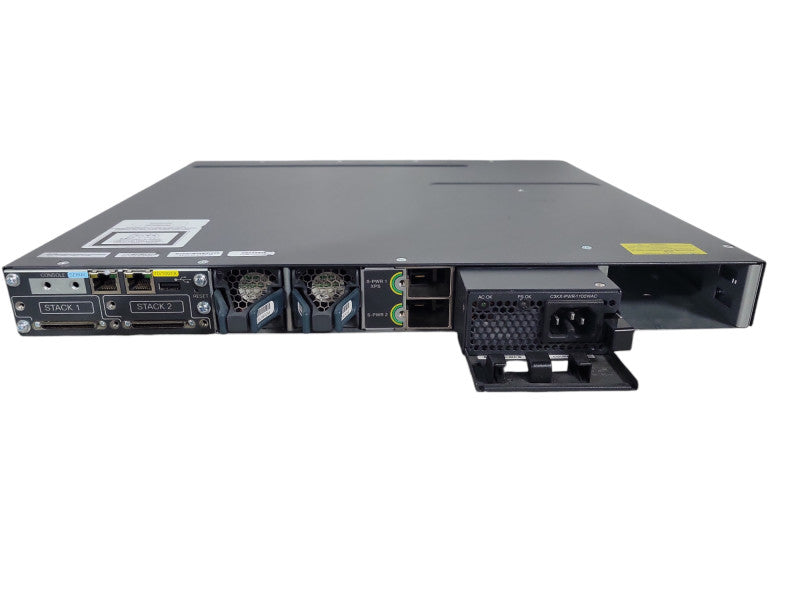 Cisco WS-C3750X-48PF-S | 48-Port Gigabit PoE+ Switch | 1x 1100W PSU *READ* !