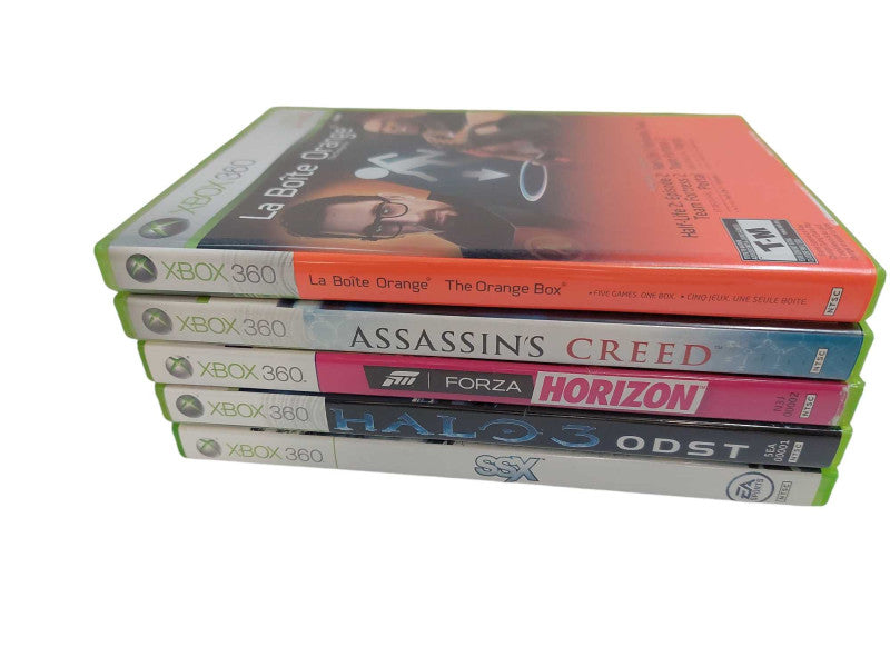 Bundle of 5 Microsoft Xbox 360 Games  =